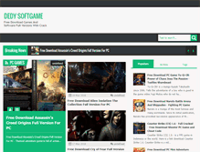 Tablet Screenshot of dedysoftgame.com